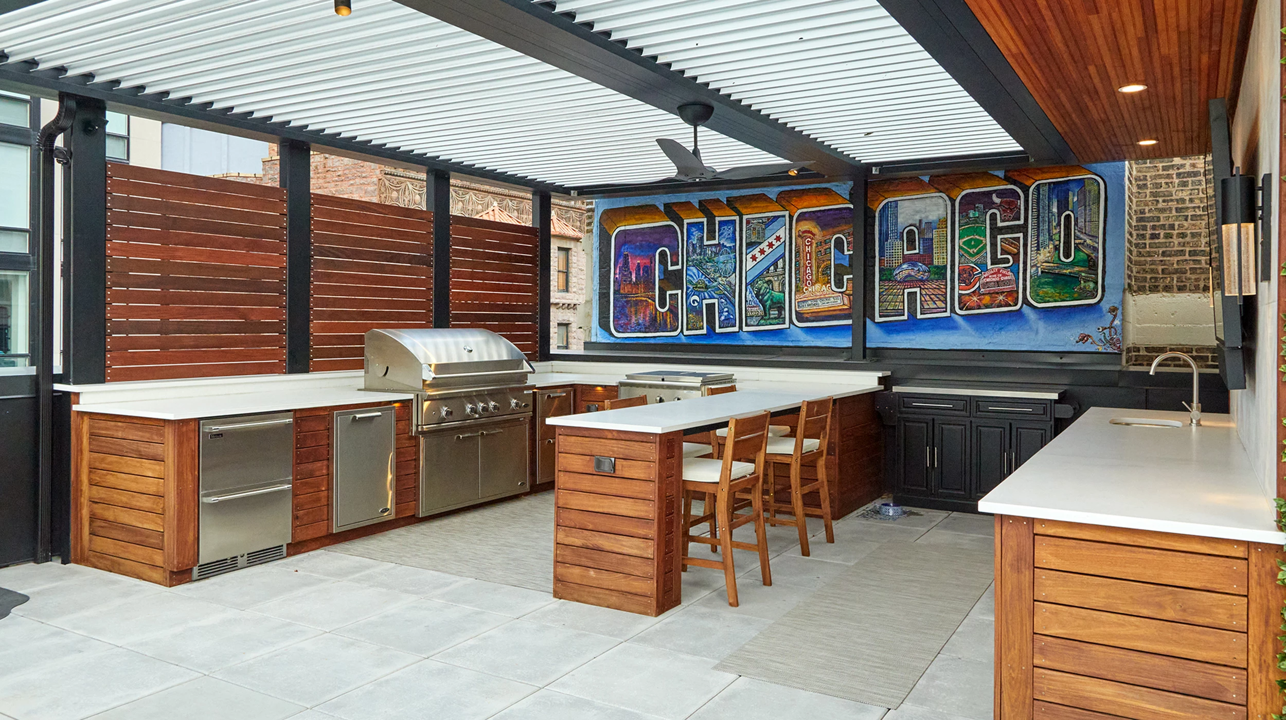 Residential roof deck